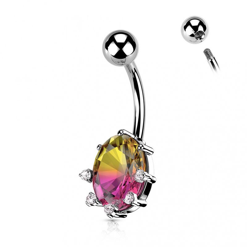 Princess Belly Ring Oval