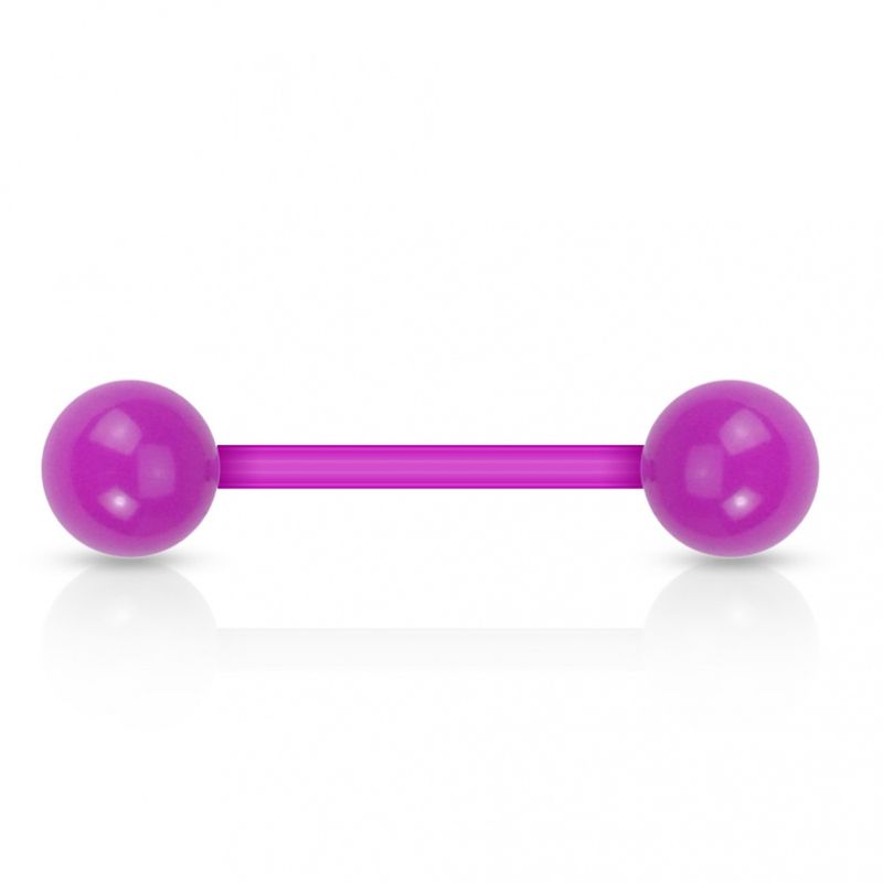 Acrylic Barbell Purple