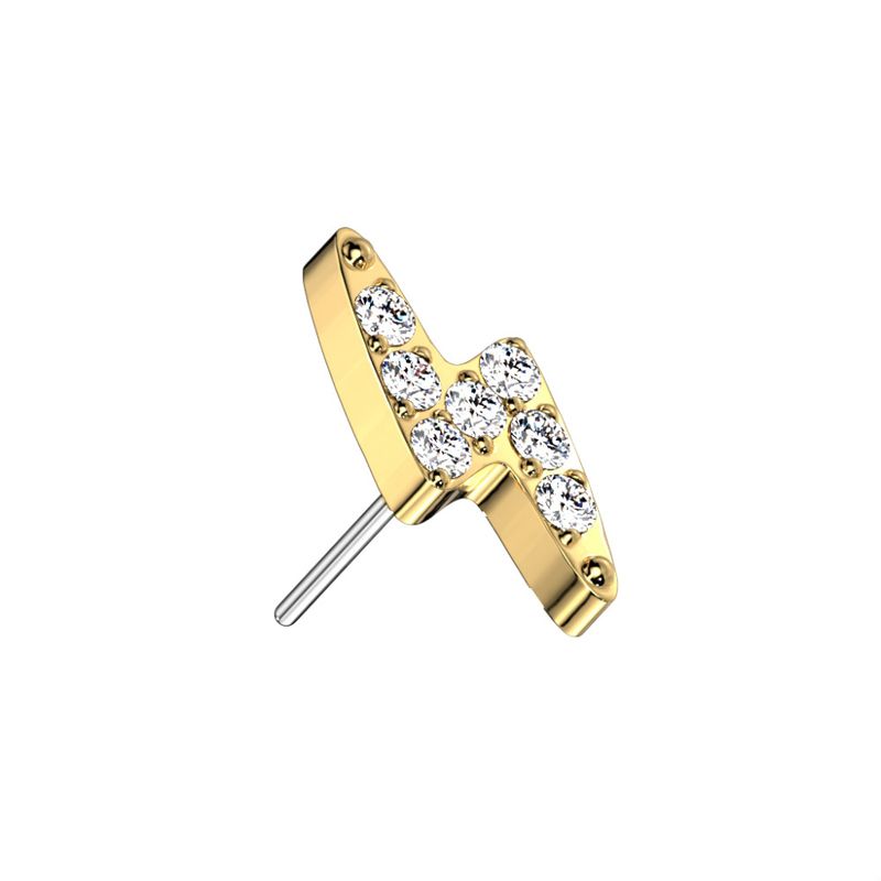 Bolt Gem Push-fit Gold Clear