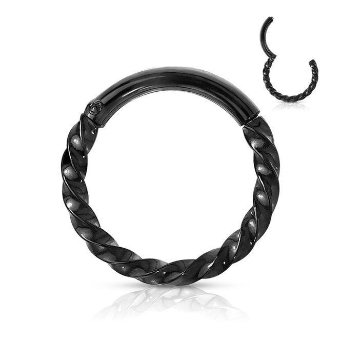 Main Image Twisted Braided Hinged Ring ...