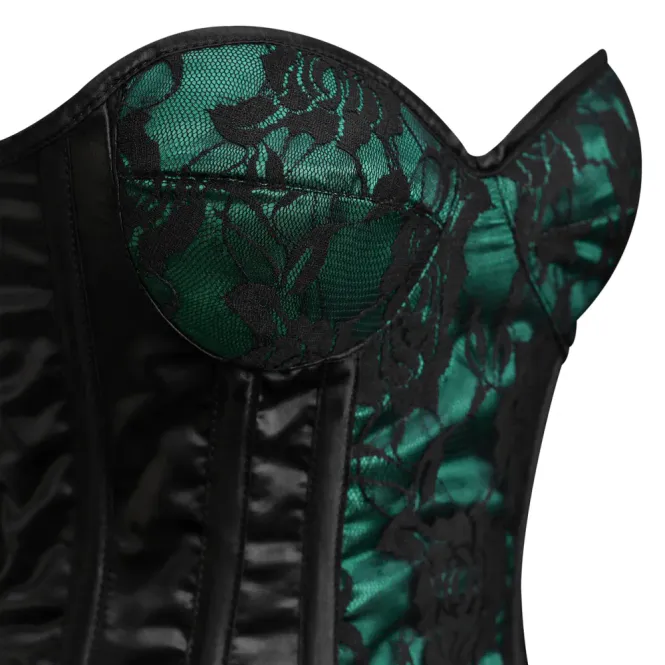 Main Image Envy Black Satin-Lace Over ...
