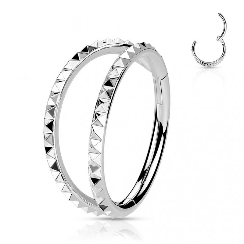 Pan Punk Double Hinged Ring