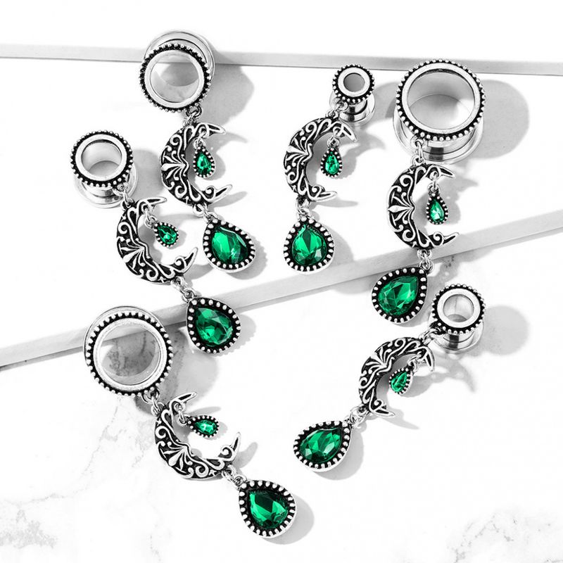 Filigree Moon with Emerald Tunnel