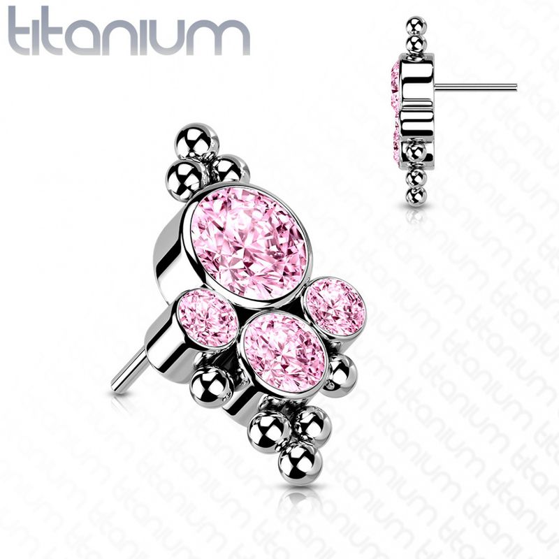 Paw Tiara Push-fit Pink