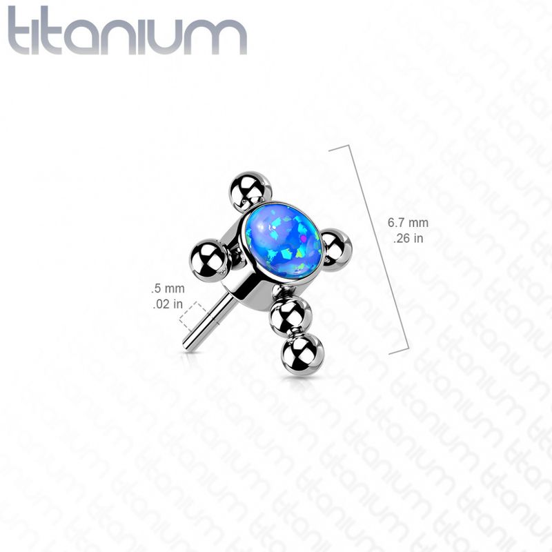 Cross Gem Push-fit Opal Purple
