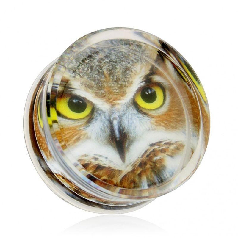 Clear Owl 3D Plug