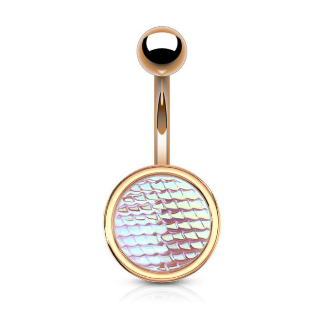 Hovedbilde Mermaid Belly Ring Holo Rose ...