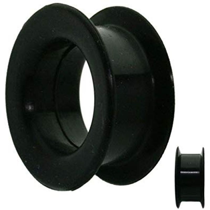 Silicone Tunnel Black Medium