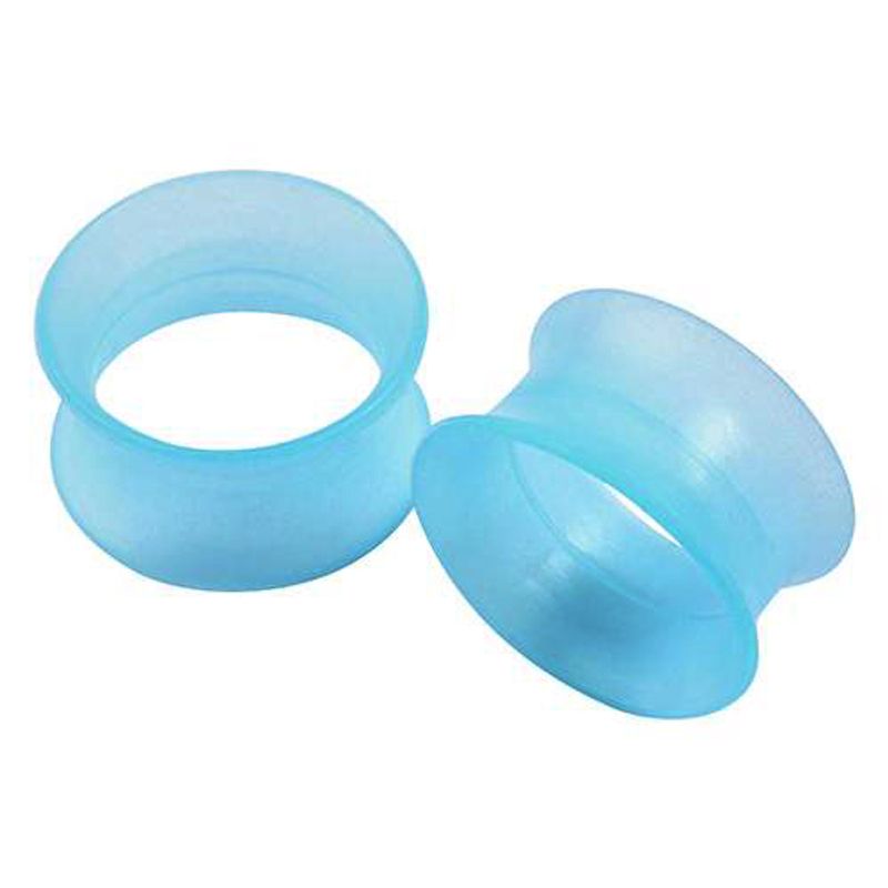 Thin Silicone Tunnels Sky Blue