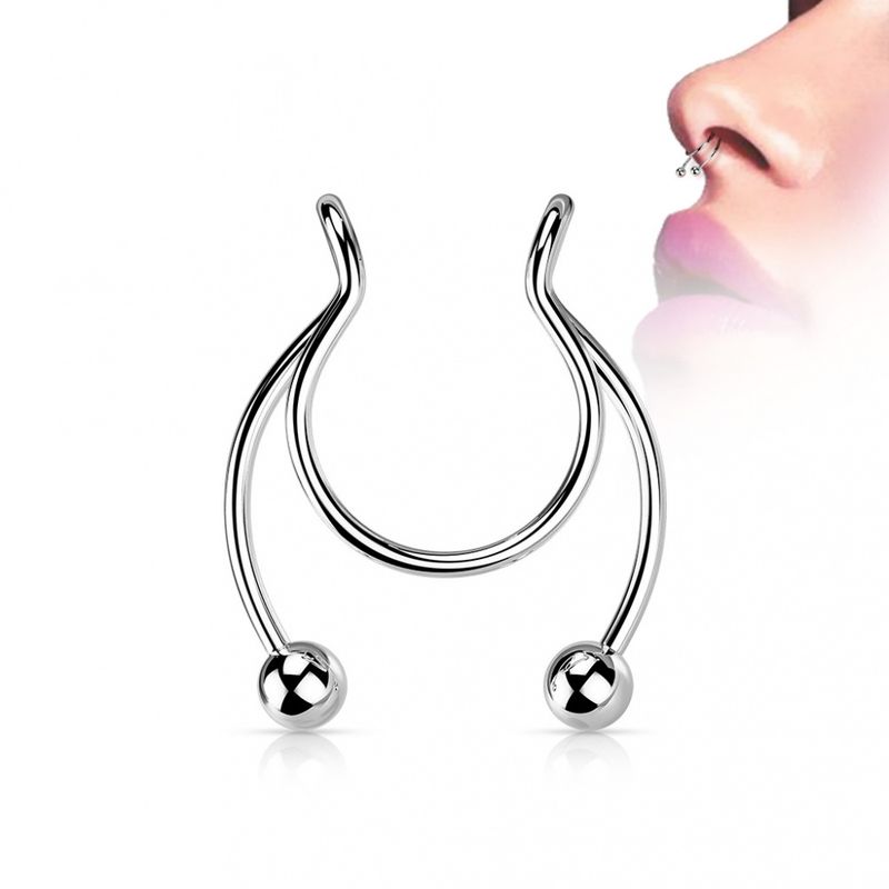 Fake Septum Circular Barbell