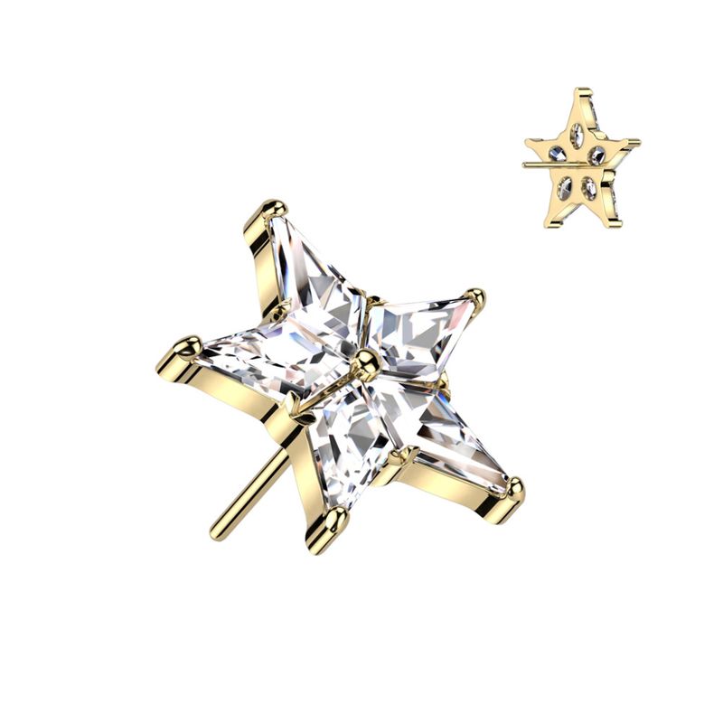Starlet Push-fit Gold Clear