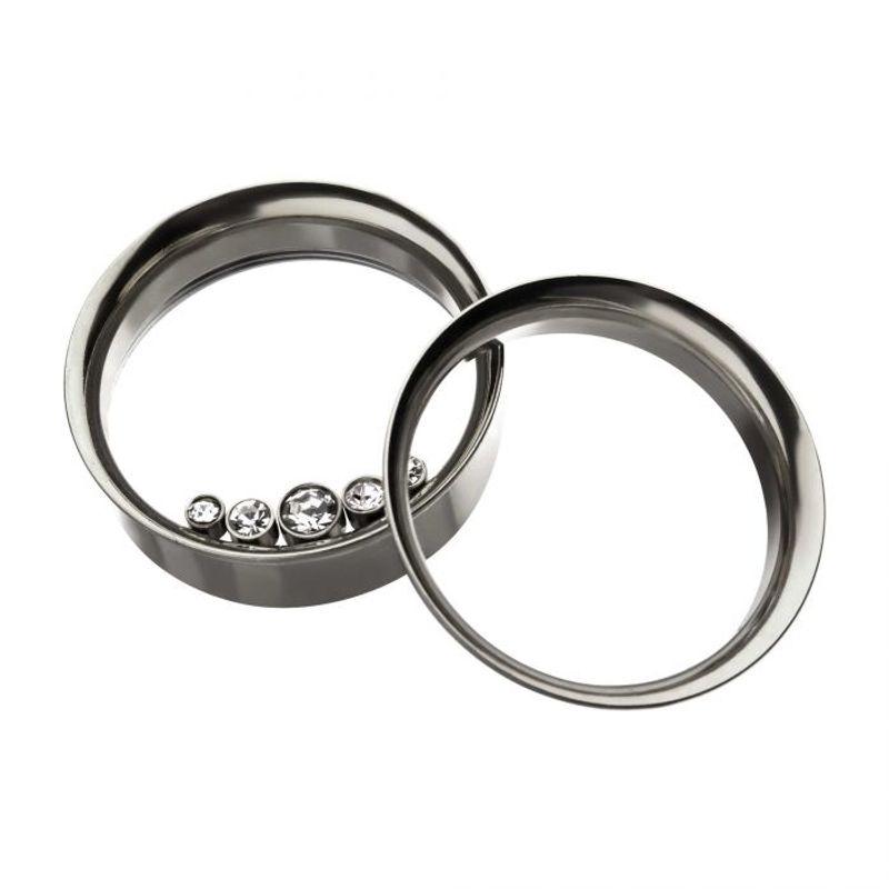 5 Bezel Clear Gems On Inner Screw-fit