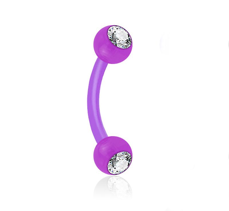 Acrylic Bananabell with Gem Magenta 1,2mm