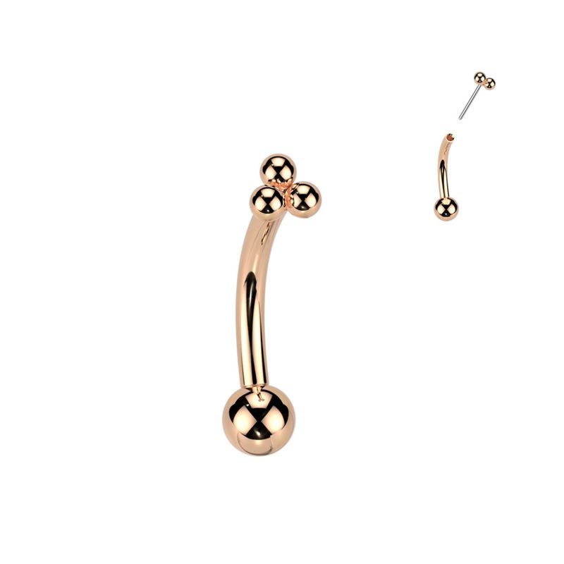 Lana Push-fit Bananabell Rose Gold