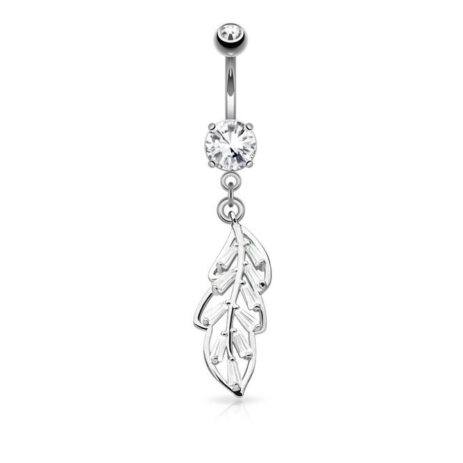 Hovedbilde Crystal Feather Belly Ring