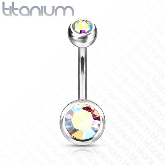 Huvudbild Titanium Belly Ring Aurora ...