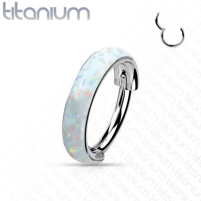 Hoofdbeeld Fairy Lined Opal Hinged Ring ...