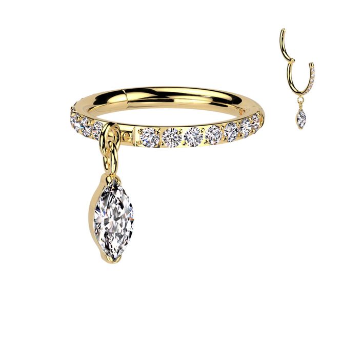Hovedbillede Danielle Dangle Ring Gold ...