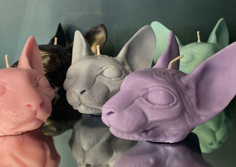 Sphynx Cat Candle