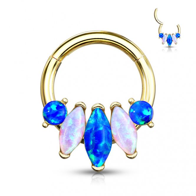 Hovedbillede 5-Marquise Opal Hinged Gold