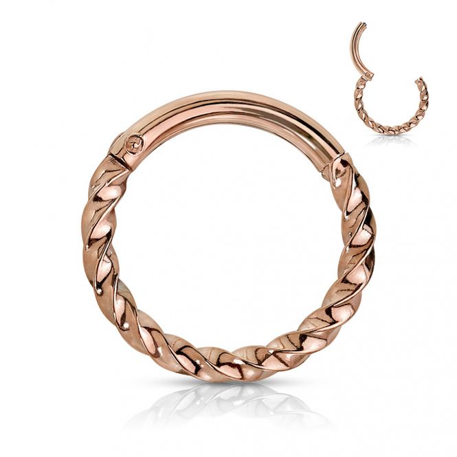 Main Image Twisted Braided Hinged Ring ...