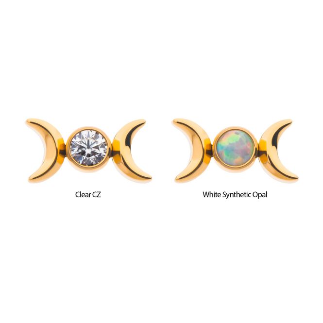 Main Image Selene Opal Push-fit 24K Gold