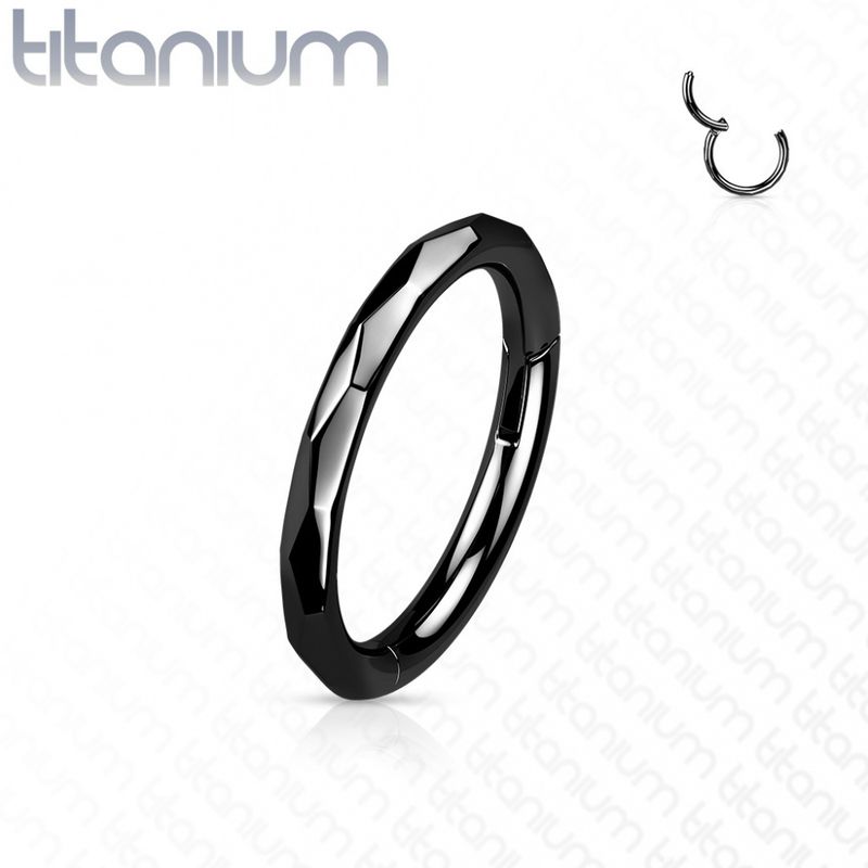 Lucie Hinged Ring Black