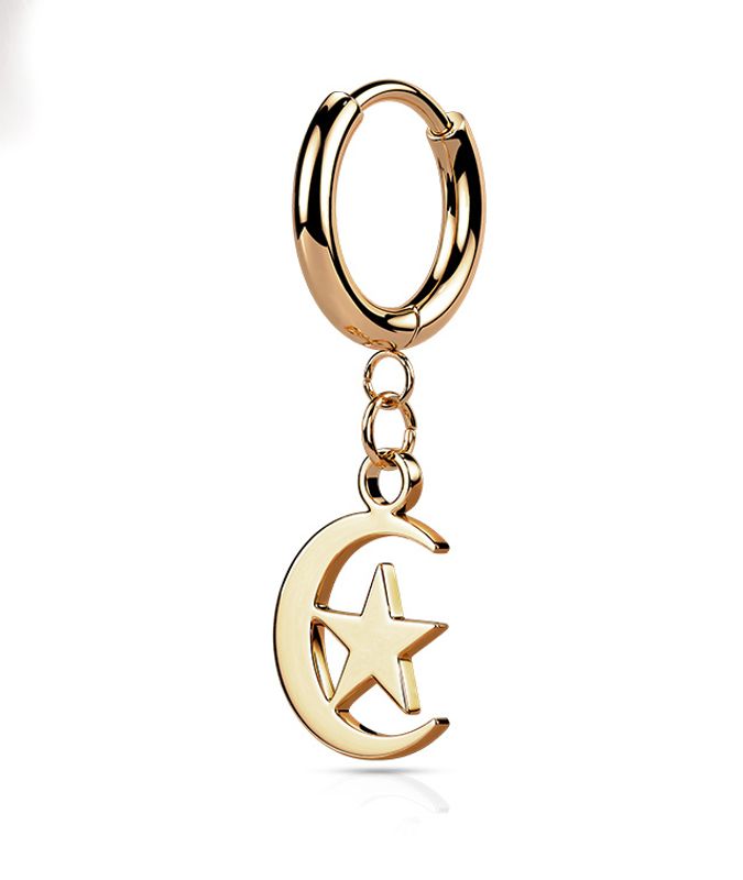 Hoop Moonstar Rose Gold