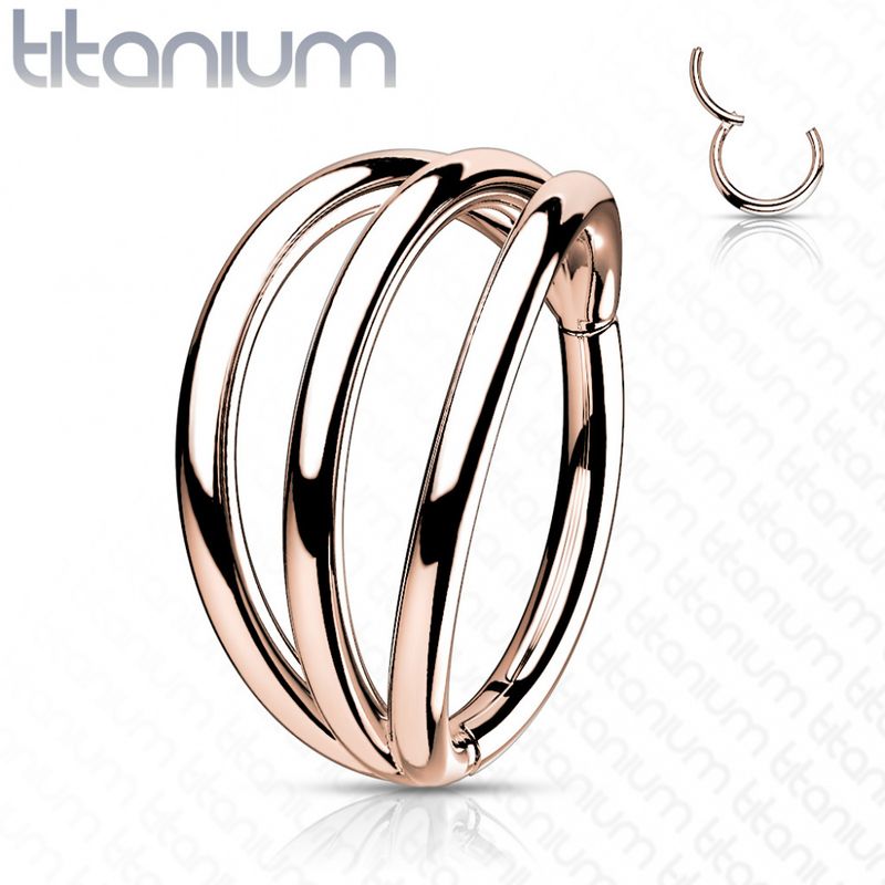 Pan Triple Hinged Ring Rose Gold