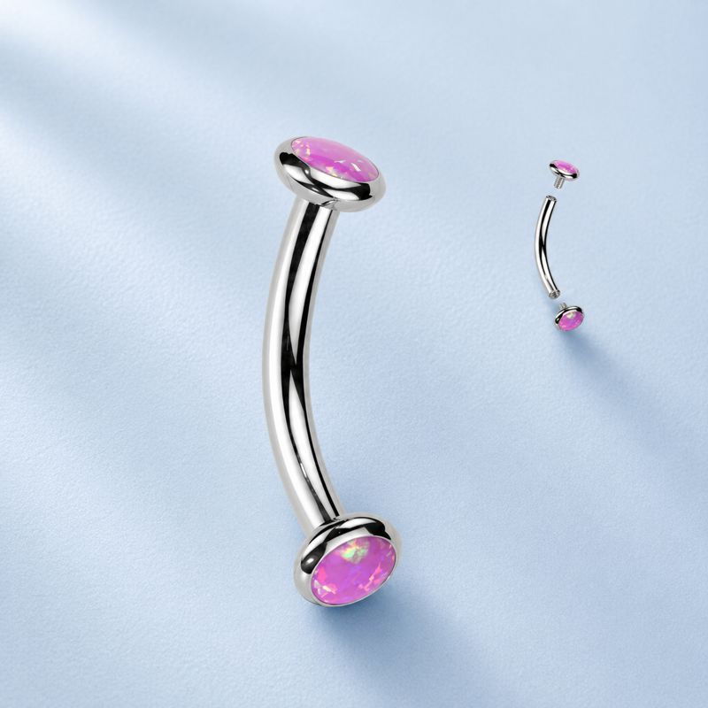 Zirel Bananabell Internally Threaded Opal Pink