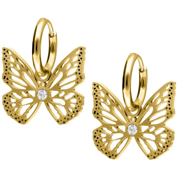 Hovedbilde Little Butterfly Hoops Gold