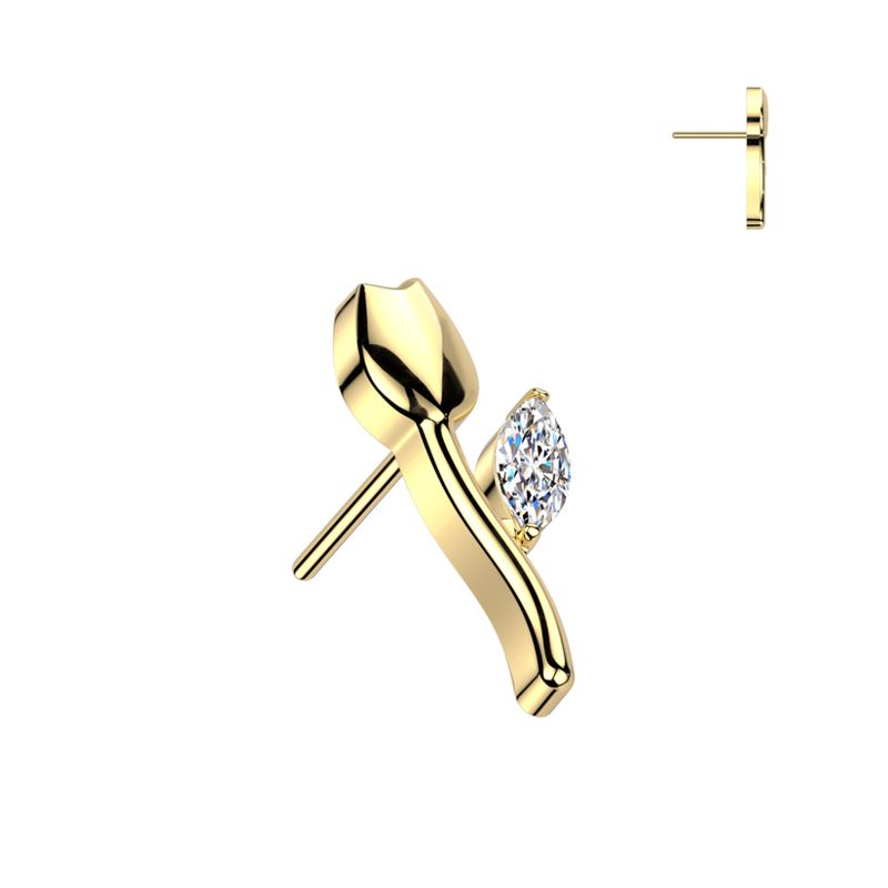 Tulip Push-fit Gold Clear