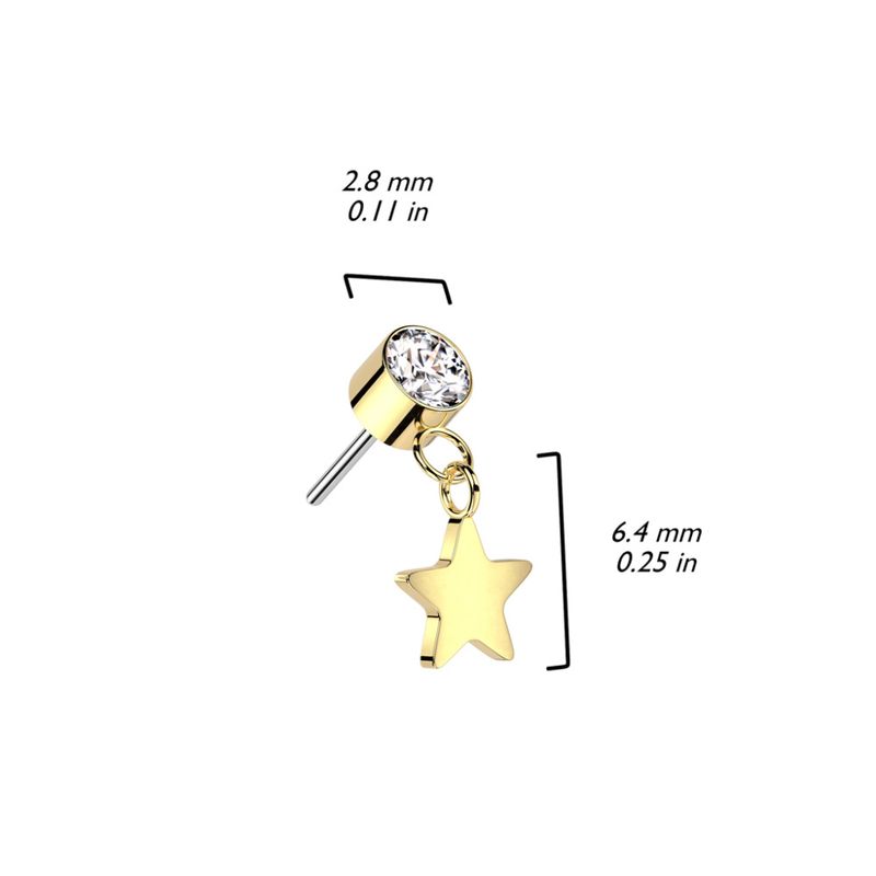 Star Dangle Push-fit Clear