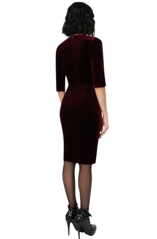 Hexed heart dress Red