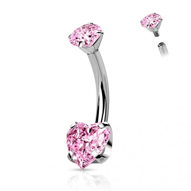 Hovedbilde Titanium Heart Belly Ring ...