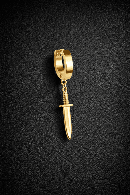 Huvudbild Hoop Earring Dagger Gold
