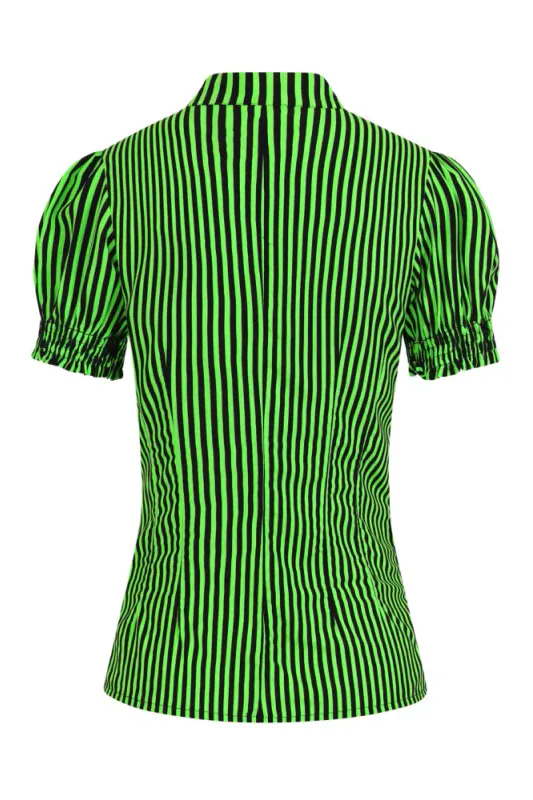 Humbug Blouse Neon Green