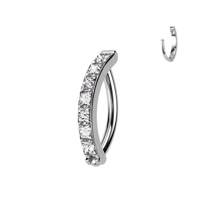 Huvudbild Sylvia Lynx Hinged Ring Clear