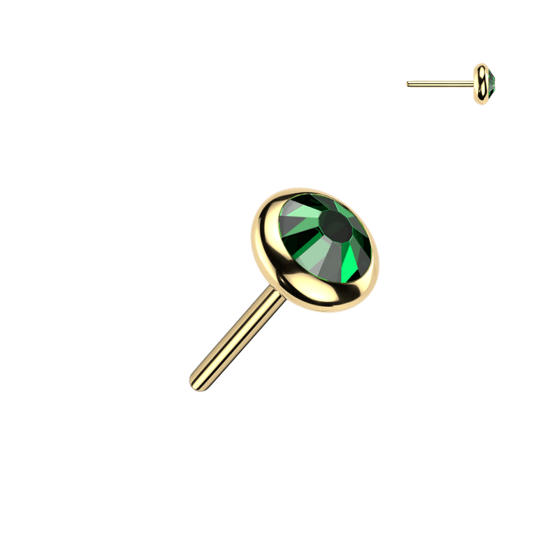 Neo Flat Push-fit Gold and Green Envy