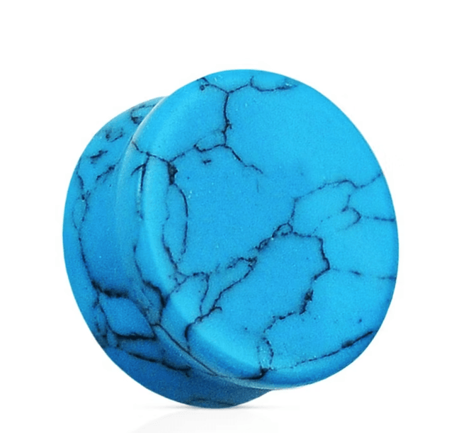 Hovedbilde Turquoise Flare Stone  Plug