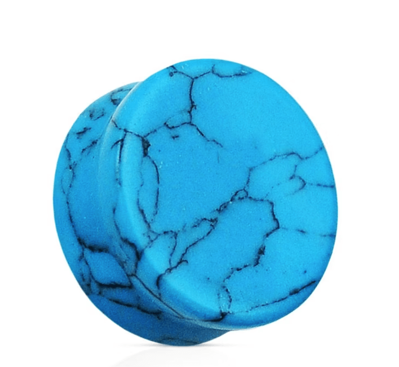 Turquoise Flare Stone  Plug