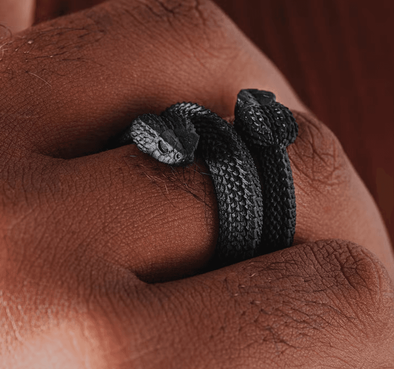 Amphisbaena Triple Layer Ring