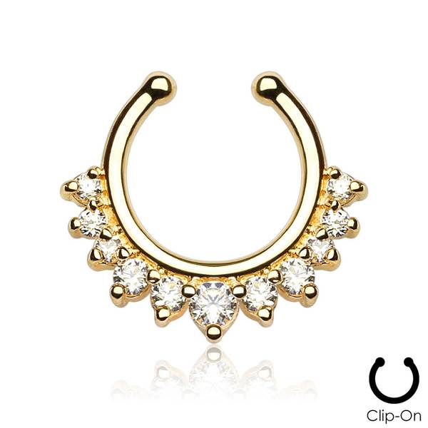 Hovedbilde Sunny Septum Fake Ring Gold