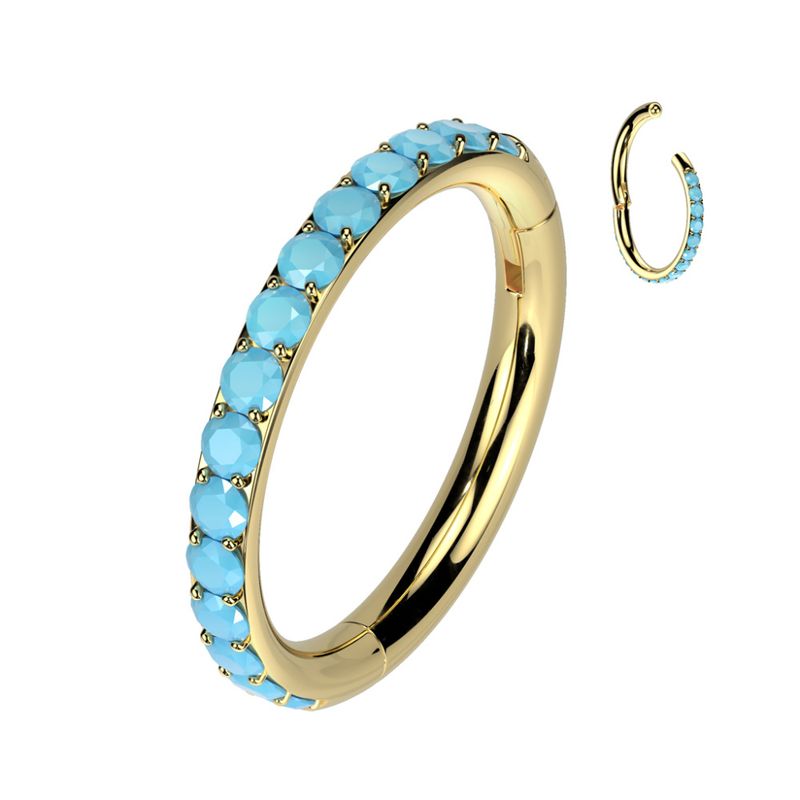 Iza Hinged Segment Ring Gold