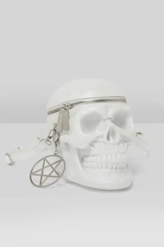 Grave Digger Skull Handbag [Pearl]