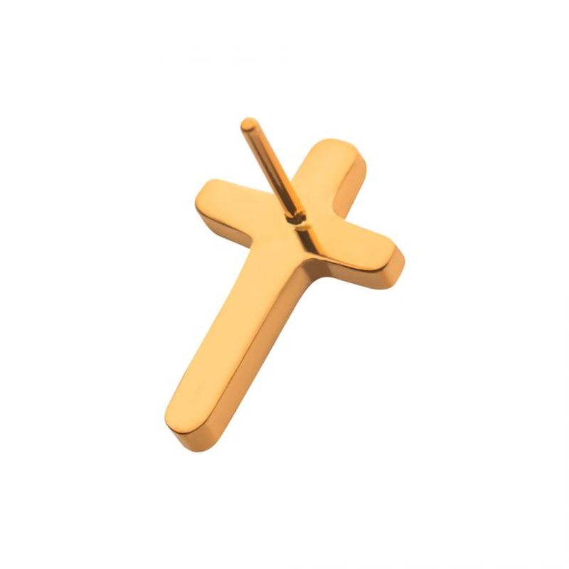 Cross Push-fit 24K Gold