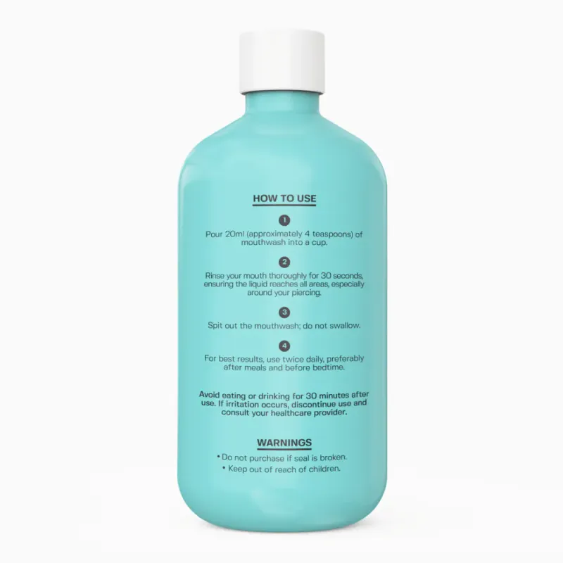 Piercing Aftercare Oral Care Mouthwash 