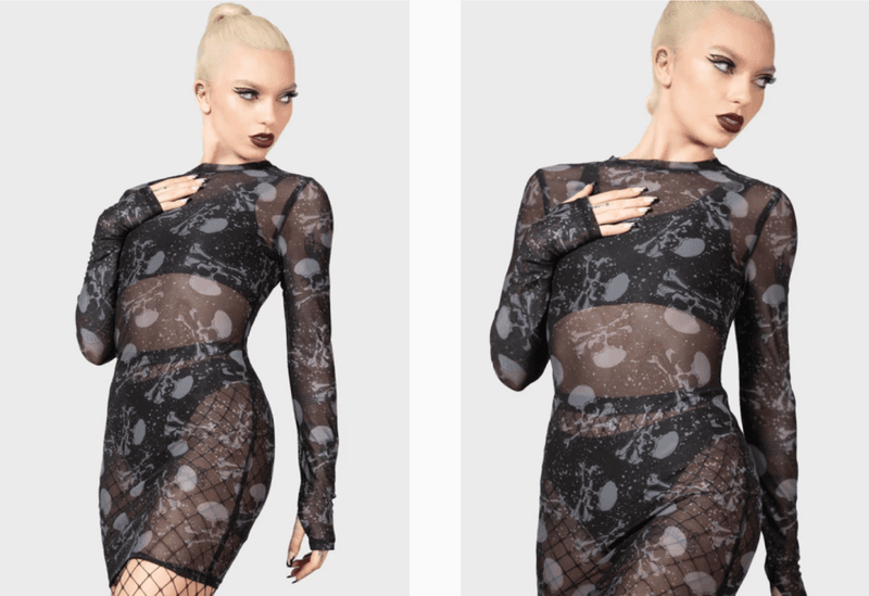 Clown Tears Bodycon Dress