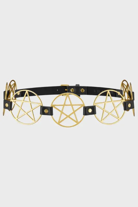 Pentagram Belt Gold