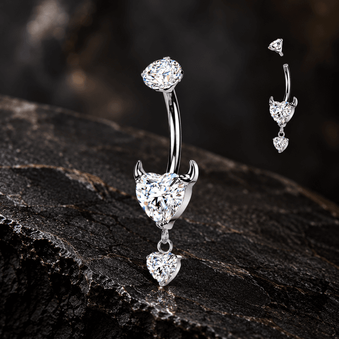 Hovedbilde Titanium Devil Heart Belly ...